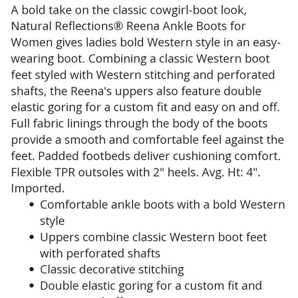 Natural Reflections Reena Gray Ankle Boots, sz 8.5 - Picture 14 of 15
